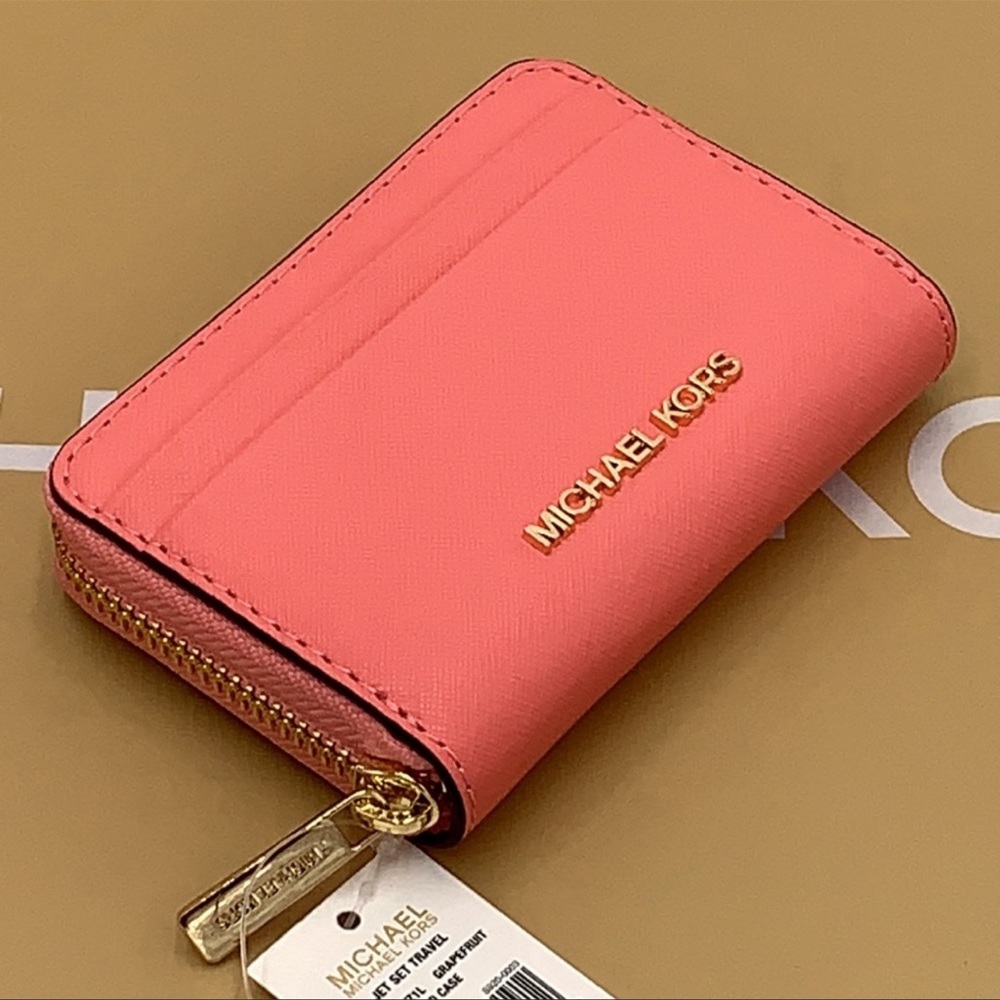 Michael Kors Medium Zip Around Card Case Wallet - Picture 7 of 10